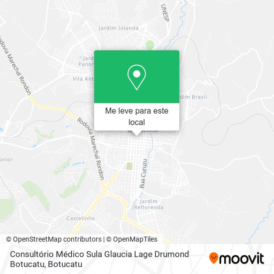 Consultório Médico Sula Glaucia Lage Drumond Botucatu mapa