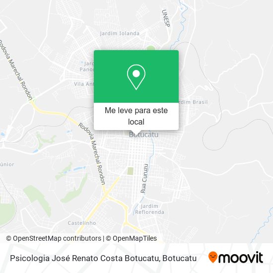 Psicologia José Renato Costa Botucatu mapa