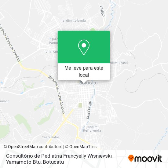 Consultório de Pediatria Francyelly Wisnievski Yamamoto Btu mapa