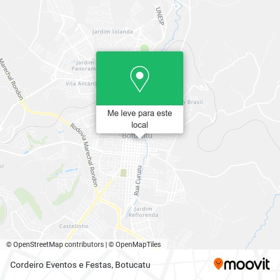 Cordeiro Eventos e Festas mapa