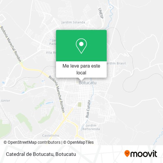 Catedral de Botucatu mapa