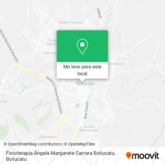 Fisioterapia Ângela Margarete Carrara Botucatu mapa
