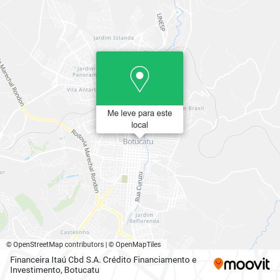 Financeira Itaú Cbd S.A. Crédito Financiamento e Investimento mapa