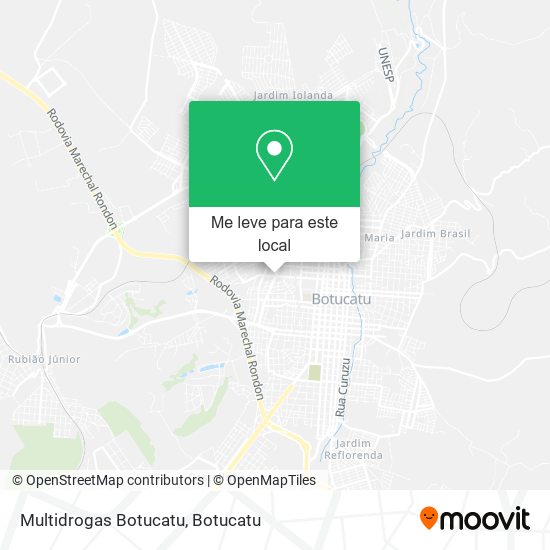 Multidrogas Botucatu mapa