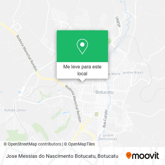 Jose Messias do Nascimento Botucatu mapa