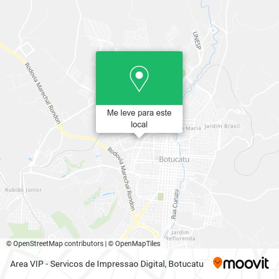 Area VIP - Servicos de Impressao Digital mapa