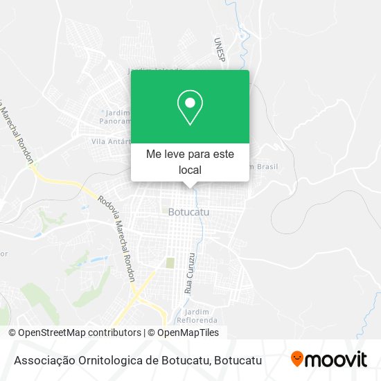 Associação Ornitologica de Botucatu mapa