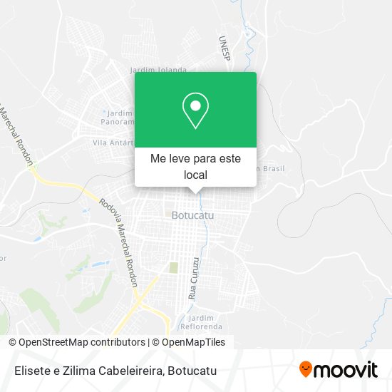 Elisete e Zilima Cabeleireira mapa