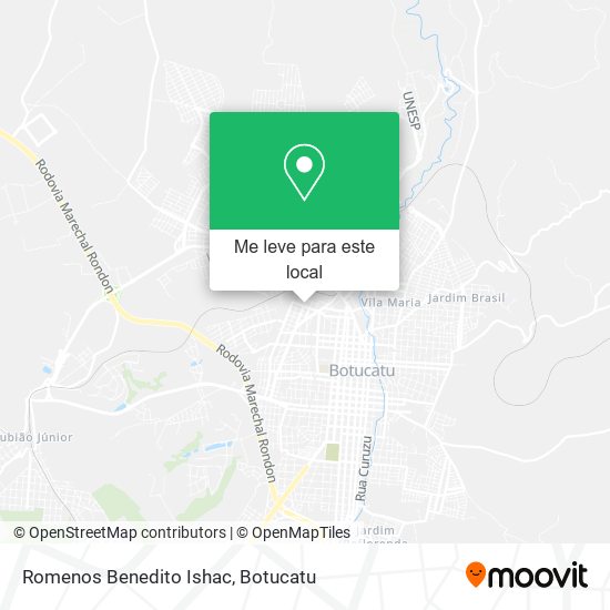 Romenos Benedito Ishac mapa