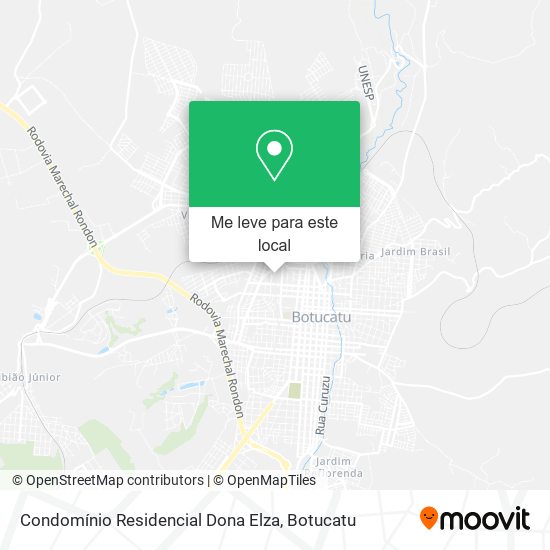 Condomínio Residencial Dona Elza mapa