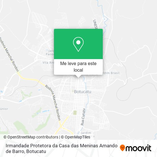 Irmandade Protetora da Casa das Meninas Amando de Barro mapa