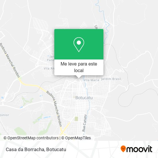 Casa da Borracha mapa