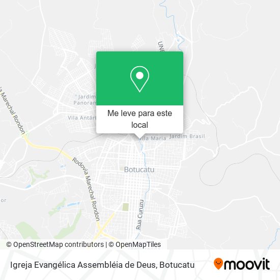 Igreja Evangélica Assembléia de Deus mapa