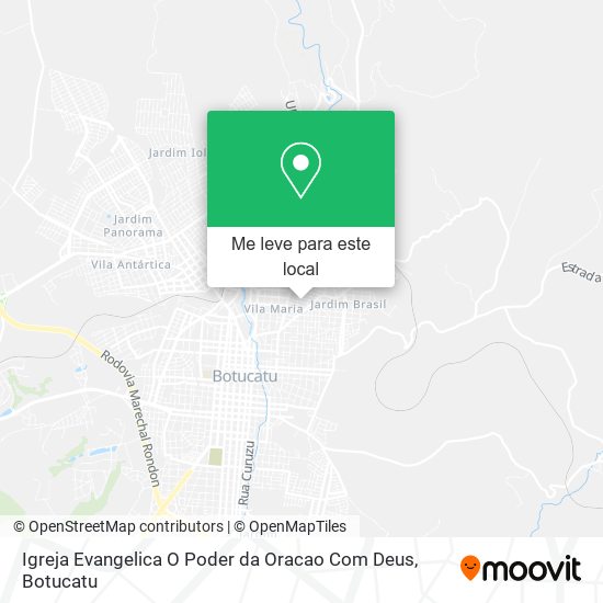 Igreja Evangelica O Poder da Oracao Com Deus mapa