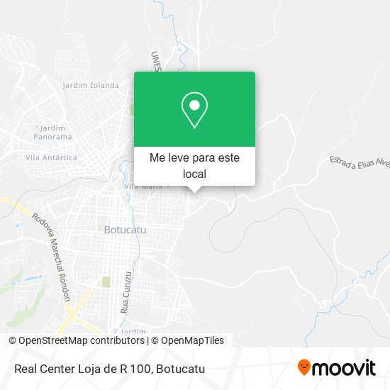 Real Center Loja de R 100 mapa