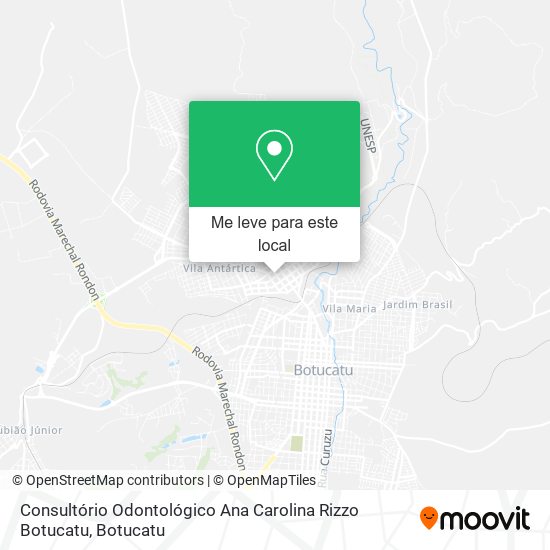 Consultório Odontológico Ana Carolina Rizzo Botucatu mapa