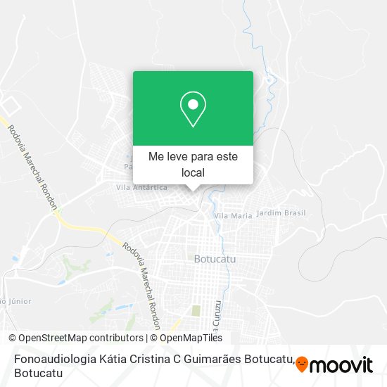 Fonoaudiologia Kátia Cristina C Guimarães Botucatu mapa