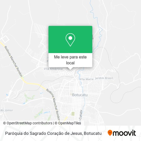 Paróquia do Sagrado Coração de Jesus mapa