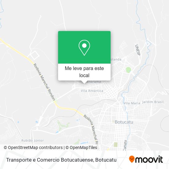 Transporte e Comercio Botucatuense mapa