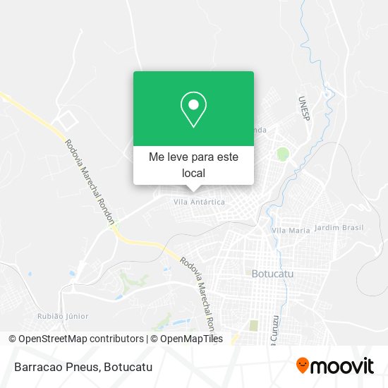 Barracao Pneus mapa