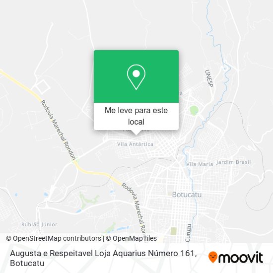 Augusta e Respeitavel Loja Aquarius Número 161 mapa