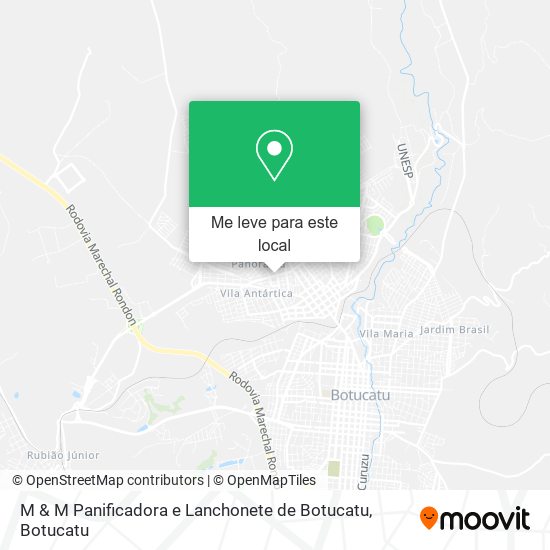 M & M Panificadora e Lanchonete de Botucatu mapa