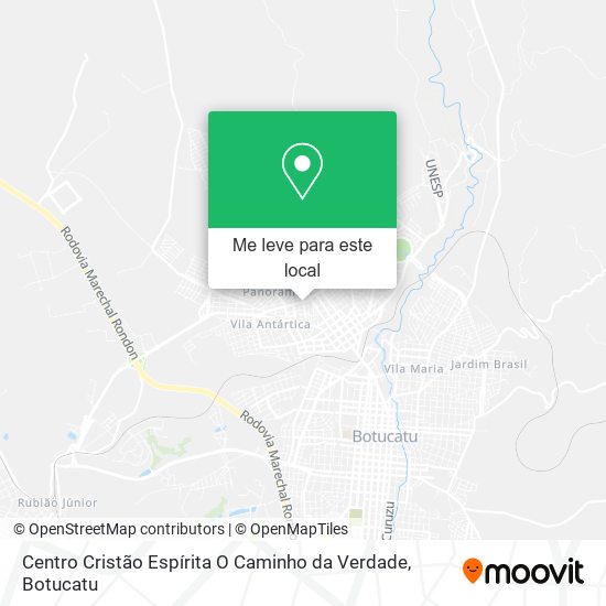 Centro Cristão Espírita O Caminho da Verdade mapa