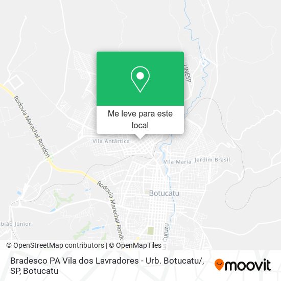 Bradesco PA Vila dos Lavradores - Urb. Botucatu / , SP mapa