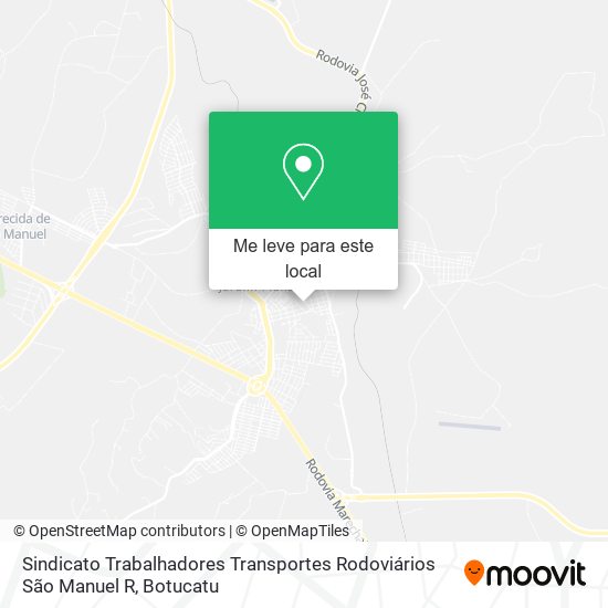 Sindicato Trabalhadores Transportes Rodoviários São Manuel R mapa