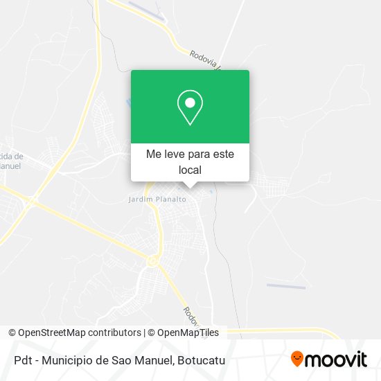 Pdt - Municipio de Sao Manuel mapa