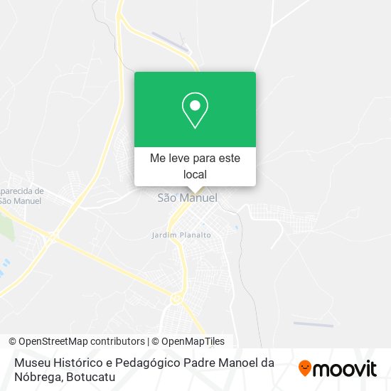 Museu Histórico e Pedagógico Padre Manoel da Nóbrega mapa