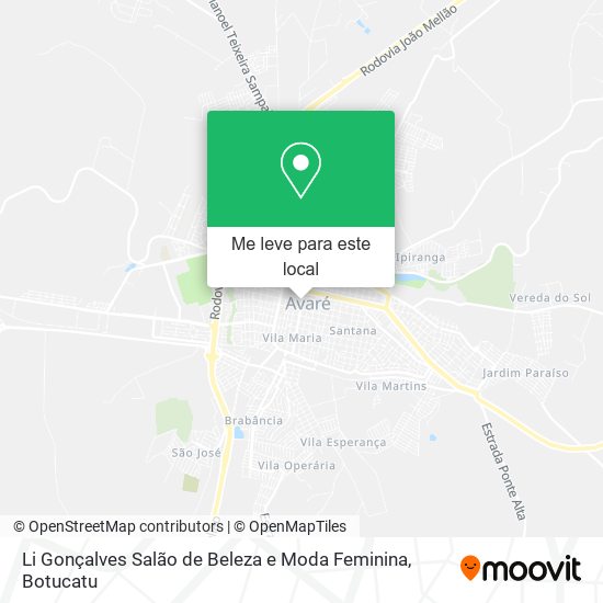 Li Gonçalves Salão de Beleza e Moda Feminina mapa