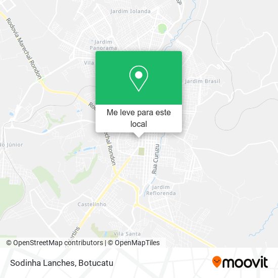 Sodinha Lanches mapa