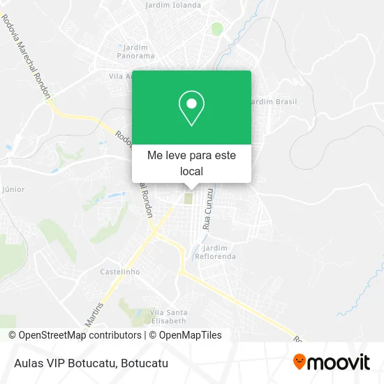 Aulas VIP Botucatu mapa
