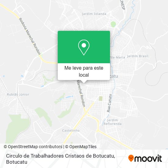 Circulo de Trabalhadores Cristaos de Botucatu mapa