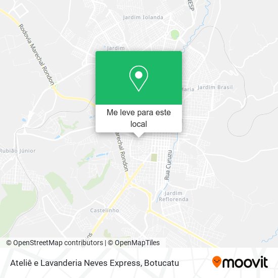 Ateliê e Lavanderia Neves Express mapa