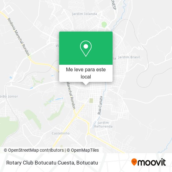Rotary Club Botucatu Cuesta mapa