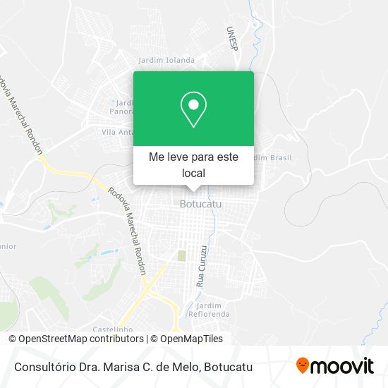 Consultório Dra. Marisa C. de Melo mapa