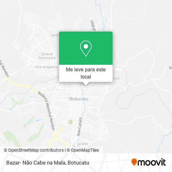 Bazar- Não Cabe na Mala mapa