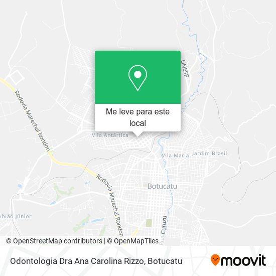 Odontologia Dra Ana Carolina Rizzo mapa