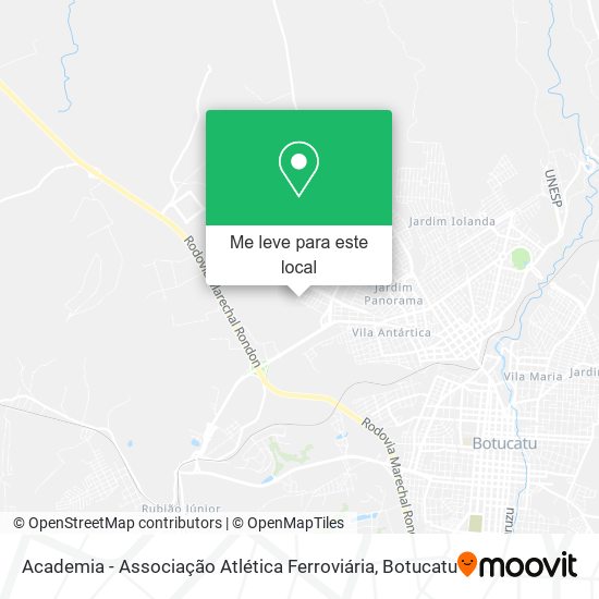 Academia - Associação Atlética Ferroviária mapa