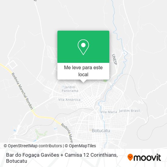 Bar do Fogaça Gaviões + Camisa 12 Corinthians mapa