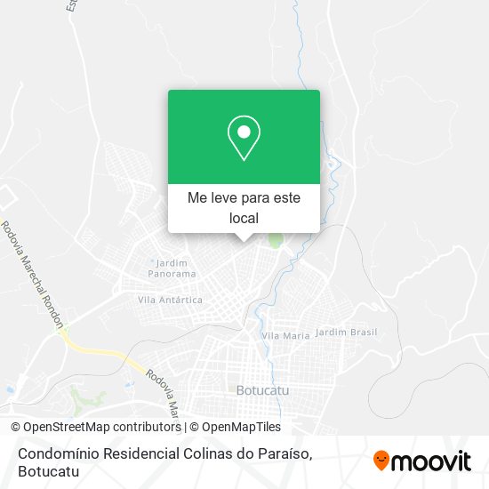 Condomínio Residencial Colinas do Paraíso mapa