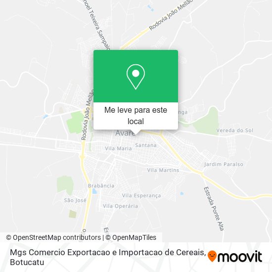 Mgs Comercio Exportacao e Importacao de Cereais mapa
