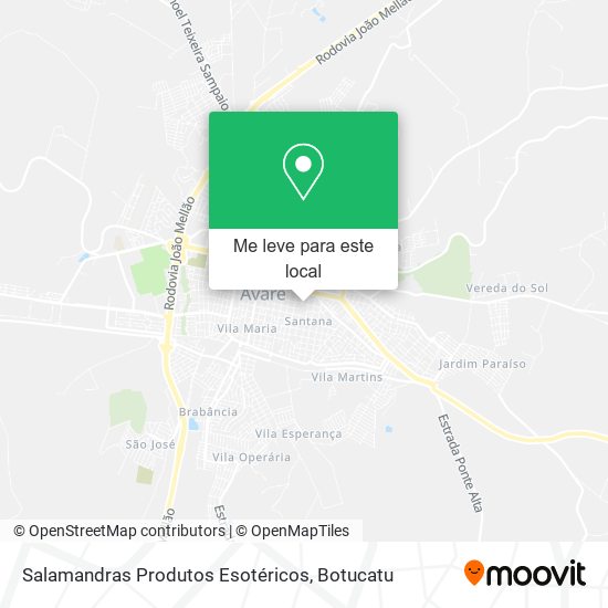 Salamandras Produtos Esotéricos mapa