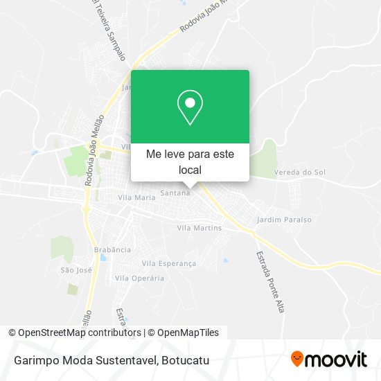 Garimpo Moda Sustentavel mapa