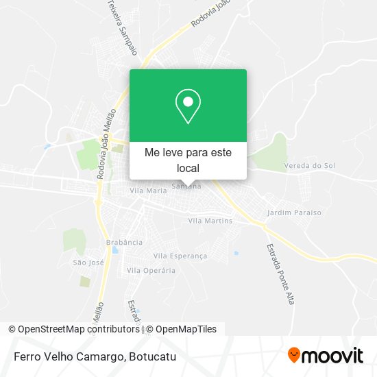 Ferro Velho Camargo mapa