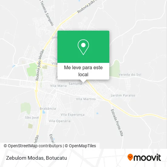 Zebulom Modas mapa