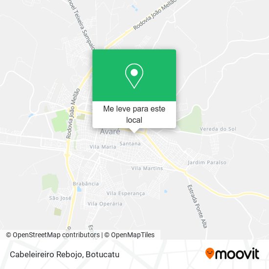 Cabeleireiro Rebojo mapa