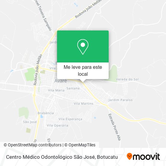 Centro Médico Odontológico São José mapa